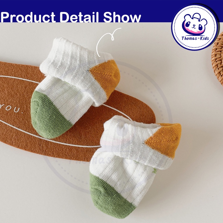 1-12 Tuổi 5 Đôi Vớ Cotton Thoáng Khí Kháng Khuẩn In Họa Tiết Hoa Hoạt Hình An Toàn Cho Bé