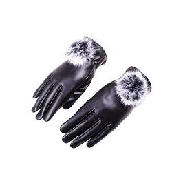 Găng Tay Cảm Ứng - Găng Tay Da Nam Nữ Cảm Ứng Lót Nỉ