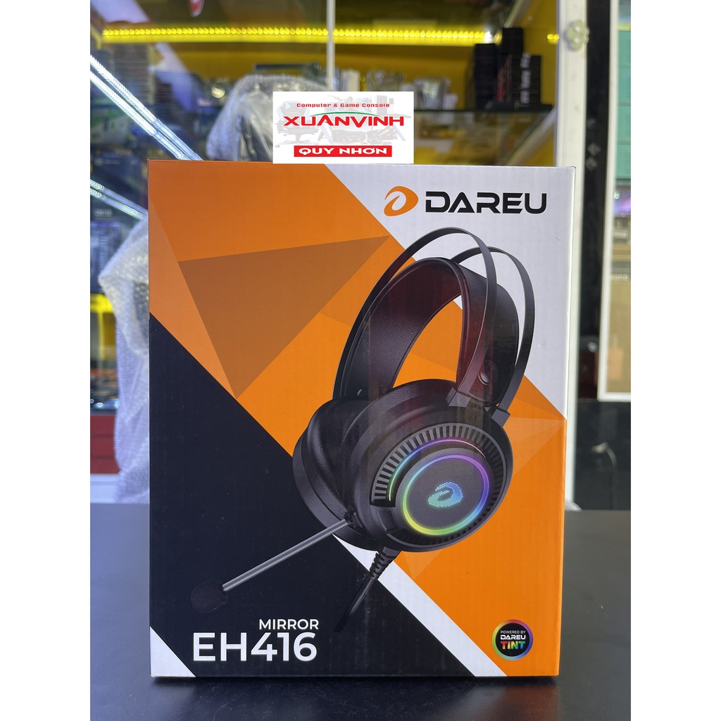 Tai nghe Dareu EH416 Black ( Âm thanh trầm , trọng lượng nhẹ , BH chính hãng )