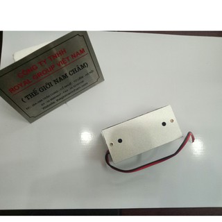 Nam châm điện hình chữ nhật hút 60kg, vuông 80x37x22mm dùng điện 12V