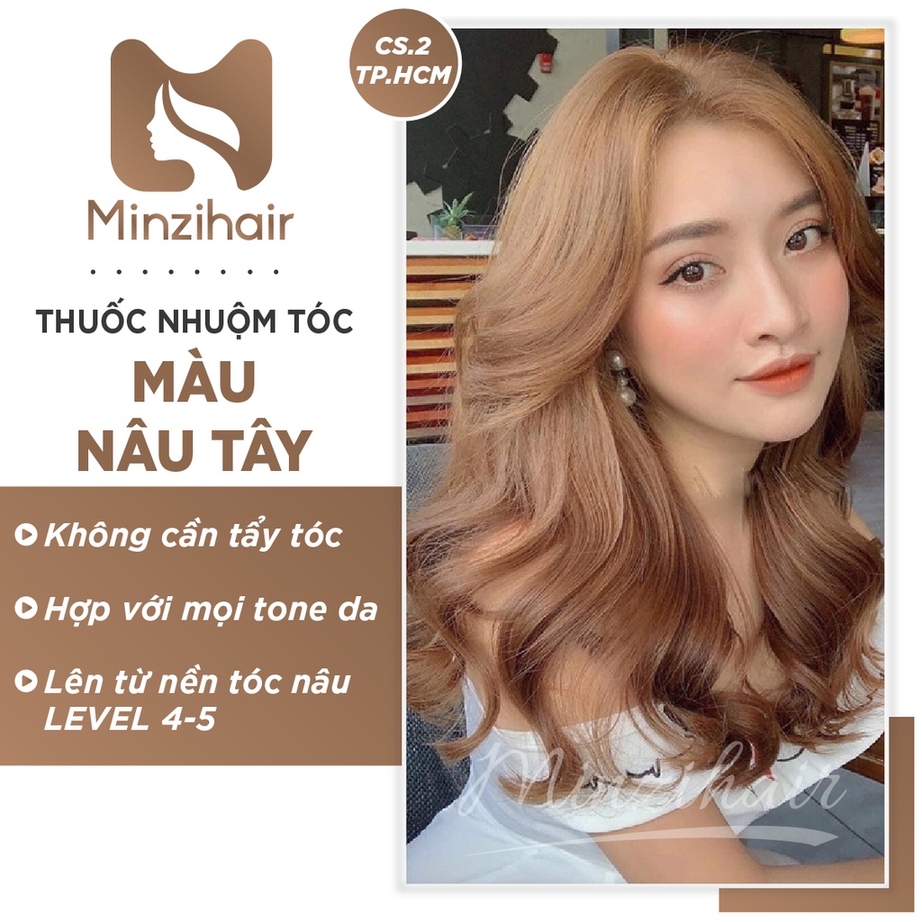 [Mã COSDAY giảm 8% đơn 150K] Thuốc Nhuộm Tóc Nâu Tây - Minzihair