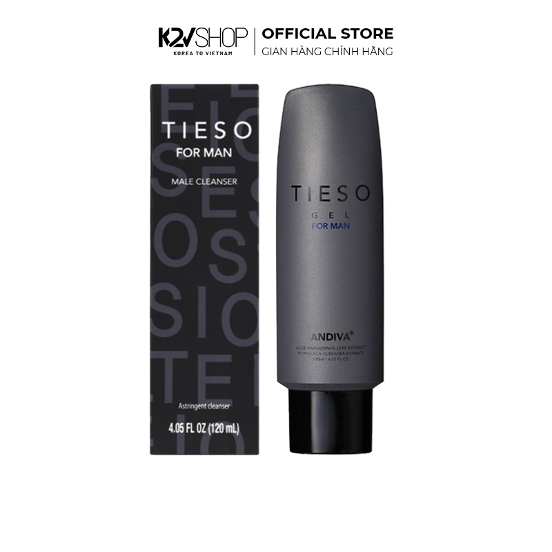 Gel Vệ Sinh Vùng Kín Nam TIESO Male Cleanser 120ml - K2V Shop