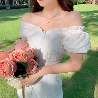 váy tiểu thư trắng