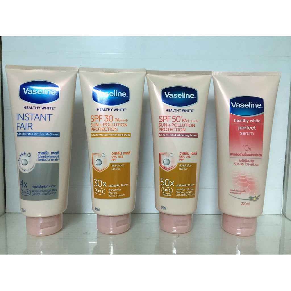 Sữa Dưỡng Thể Vaseline Healthy White Serum 10x Thái Lan 320ml