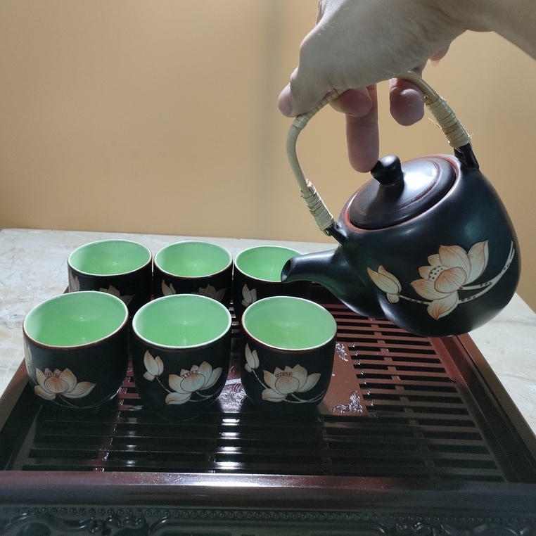 BỘ ẤM CHÉN UỐNG TRÀ TẶNG KÈM KHAY