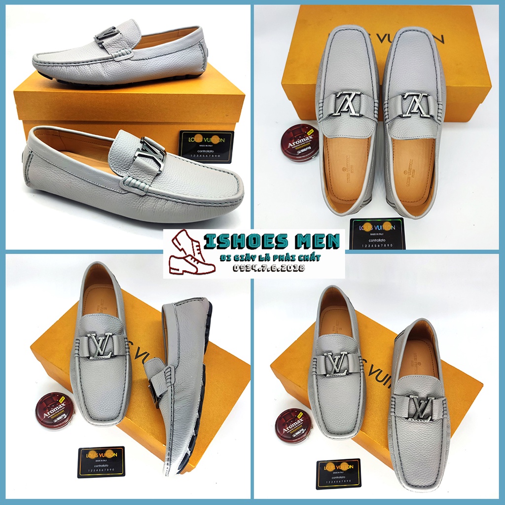 Giày LV Nam, Moca nam Cao Cấp Da Thật100% Đủ size 38-44 - sỉ/lẻ ib