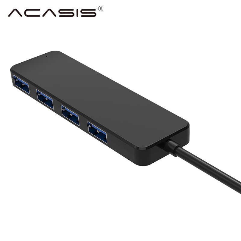 Hub bộ chia cổng USB ra 4 cổng chuẩn USB 3.0 Acasis AB3 L42 - Hàng Chính Hãng