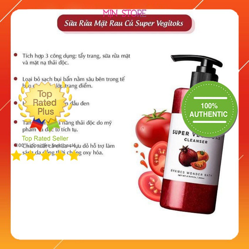 Sữa rửa mặt rau củ thải độc Wonder Bath Super Vegitoks Cleanser | BigBuy360 - bigbuy360.vn