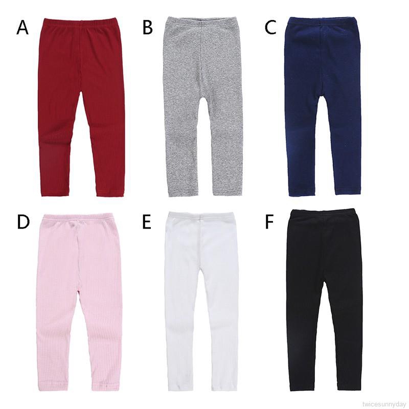 Quần legging co giãn giữ ấm cho bé gái