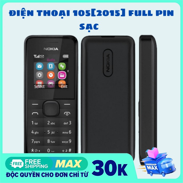 [BẢO HÀNH 1 NĂM]Điện thoại Nokia 105 (1 SIM)