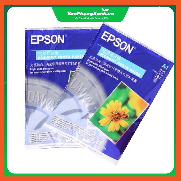 Giấy in ảnh Epson 1 mặt A4 hoa cúc S041579 (20 tờ/tập) 230g