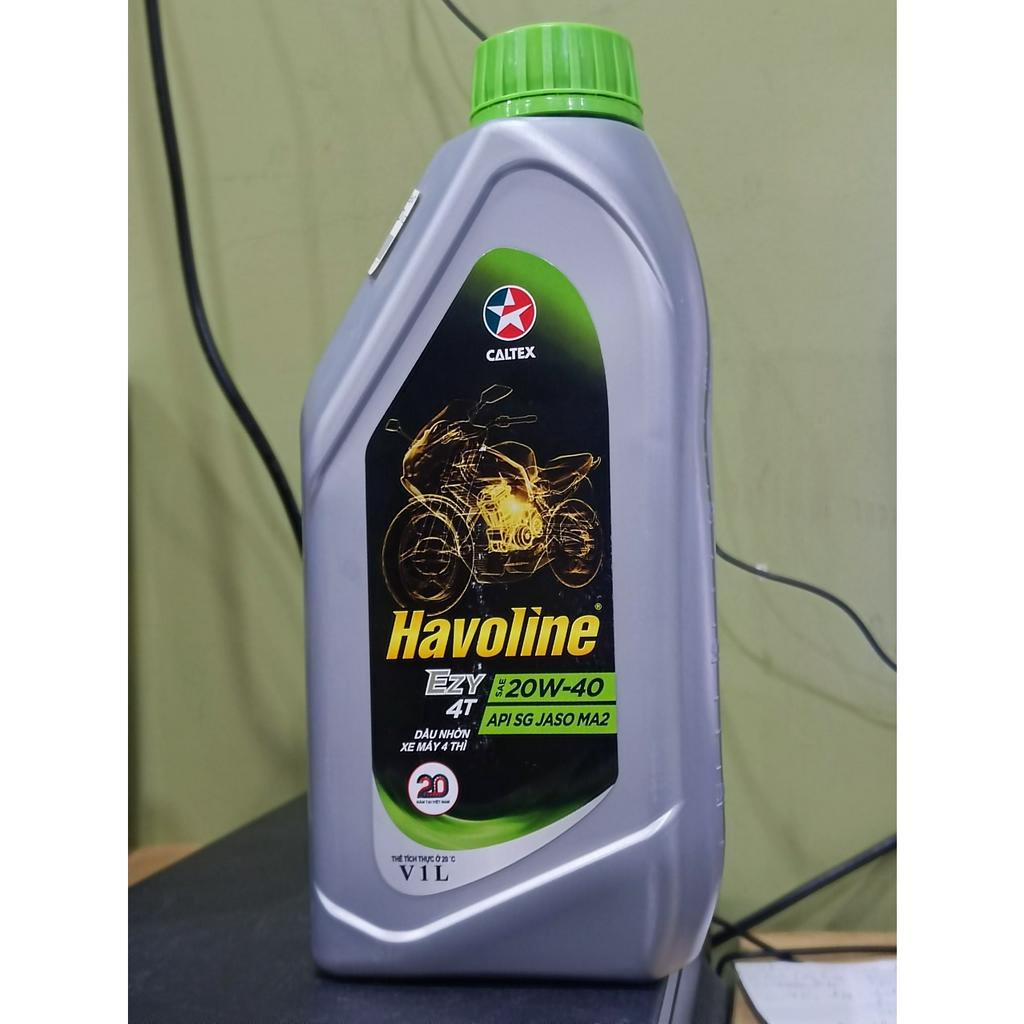 (GIÁ KM) Dầu nhớt xe số, xe côn tay CALTEX HAVOLINE EZY 4T 20W40 1000ml(1L)