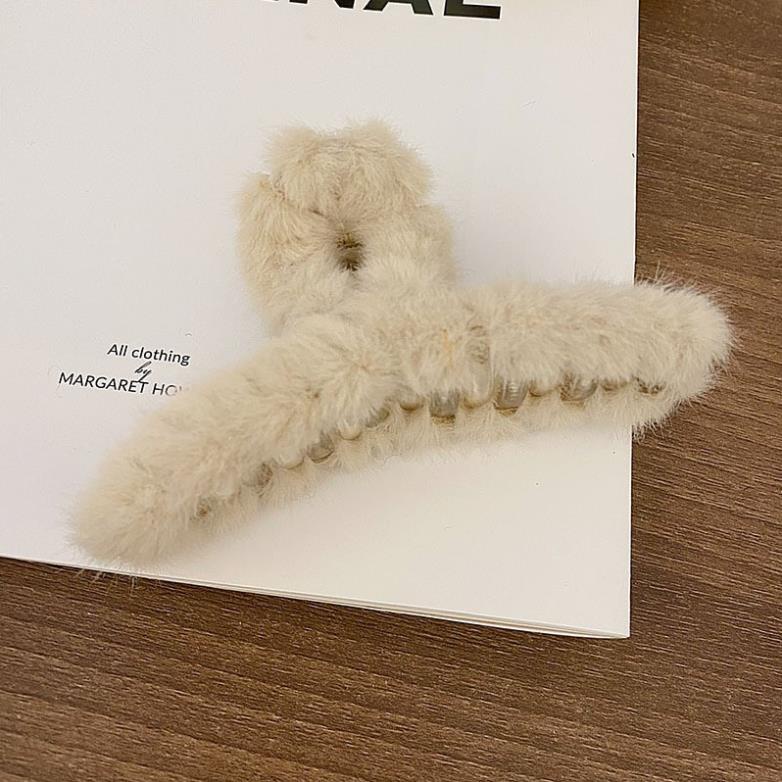 (0216) Cặp Tóc Tông Màu Trắng Be Pastel Đơn Giản Hàn Quốc Dành Cho Nữ