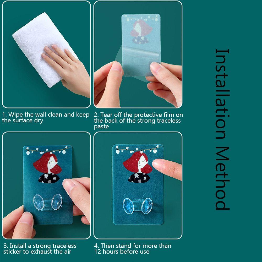 Set 4 Móc Dán Tường Treo Phích Cắm Điện Đa Năng