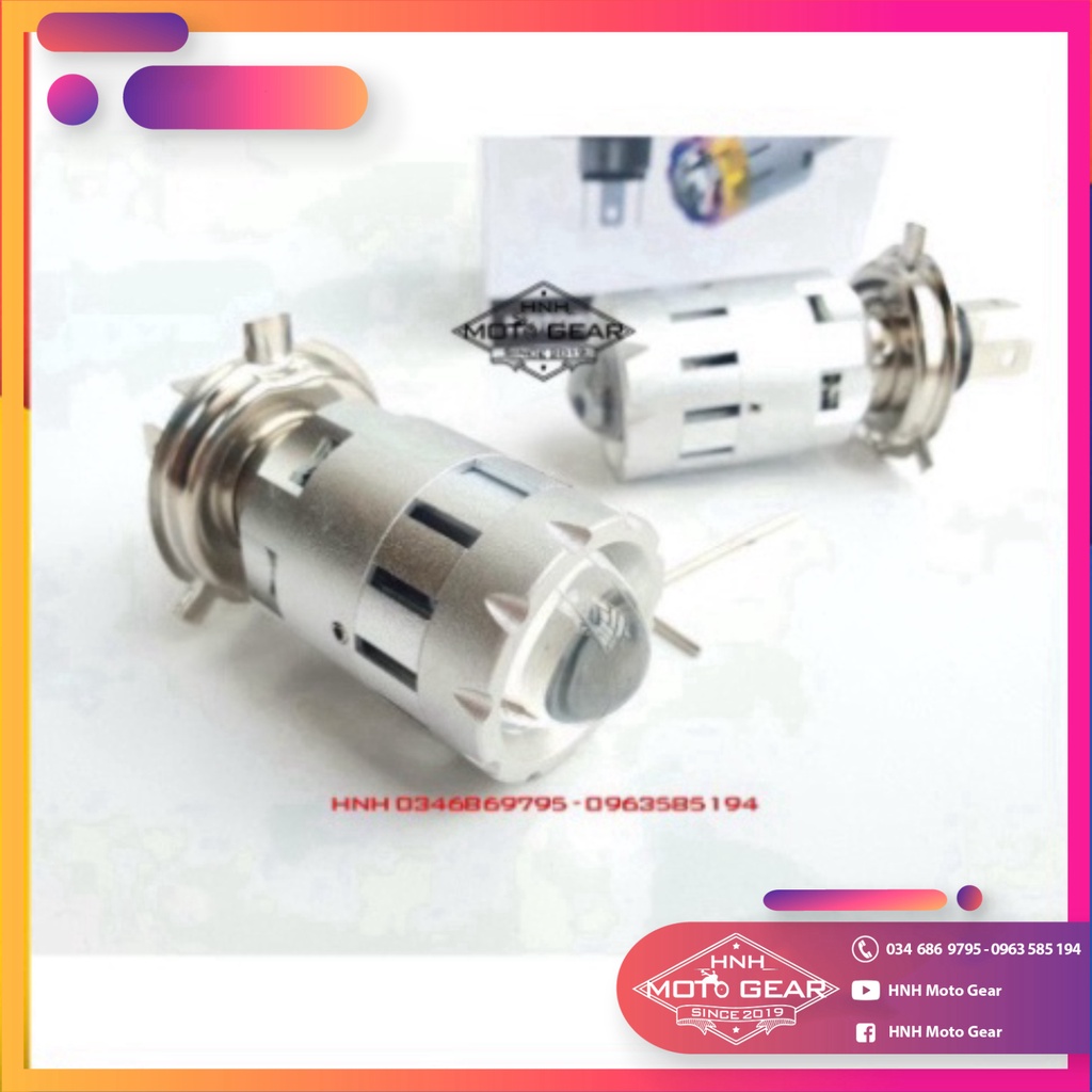 Đèn Pha Led Bi Cầu 2 Màu Cos Vàng Pha Trắng ( J One)