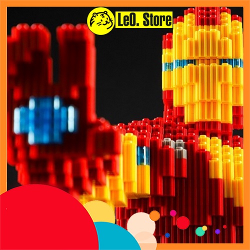 Lego 3D, Trò chơi trẻ em, Lắp ráp Biệt đội siêu anh hùng, siêu nhân Marvel size lớn