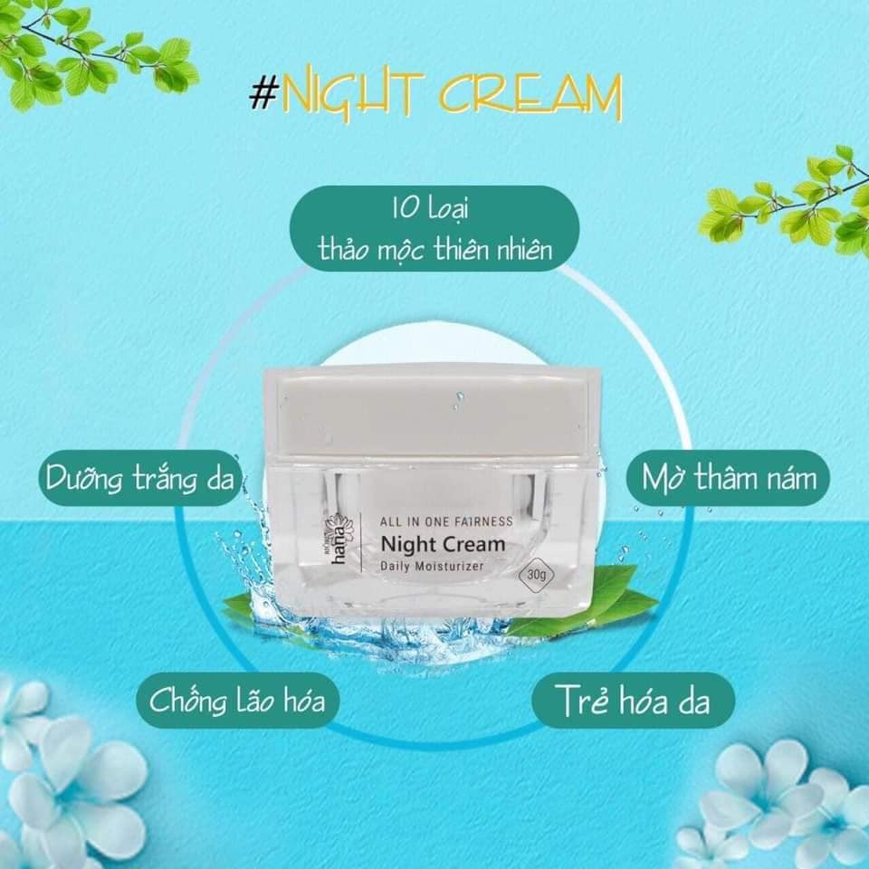 [Mã SKAMLTSM9 giảm 10% đơn 99K] Kem Dưỡng Da Ban Đêm RIORI Night Cream 30g