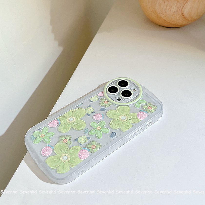 Ốp Điện Thoại Mềm Trong Suốt Họa Tiết Hoa Mắt To Cho iPhone 14 13 12 11 Pro Max X XR Xs Max 8 7 Plus SE 2020