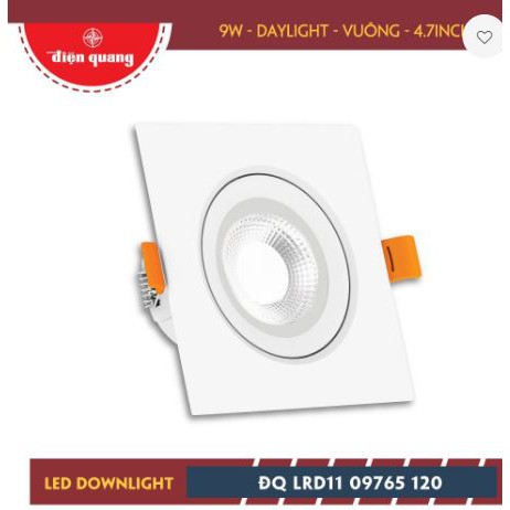 Bộ đèn LED downlight Điện Quang ĐQ LRD11: 3W, 5W.9W,7W,11W (DAY LIGHT)