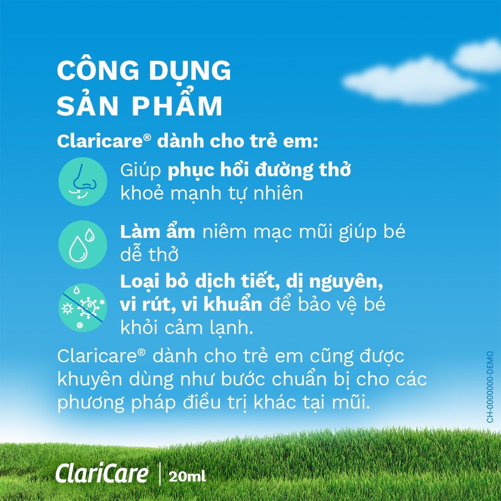 Bộ 2 chai dung dịch xịt vệ sinh mũi cho trẻ em claricare nhập khẩu - ảnh sản phẩm 5