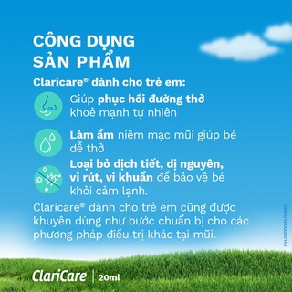 Bộ 2 chai dung dịch xịt vệ sinh mũi cho trẻ em claricare nhập khẩu - ảnh sản phẩm 5