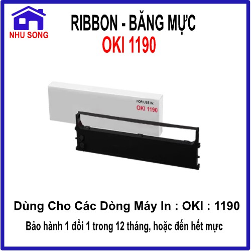 Băng Mực (Ribbon-Ruy Băng) Oki 1190 Dùng Cho Máy In Kim Oki 1190