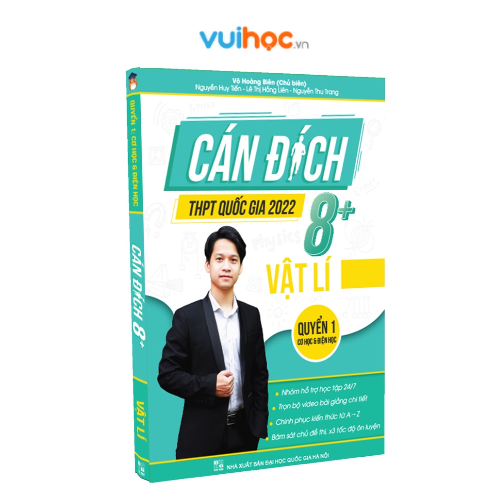 Sách - Combo Cán đích 8+ Luyện thi THPTQG 2022 Môn Lý (02 sách Cán Đích 8+ và 01 sách Luyện đề Thần tốc)