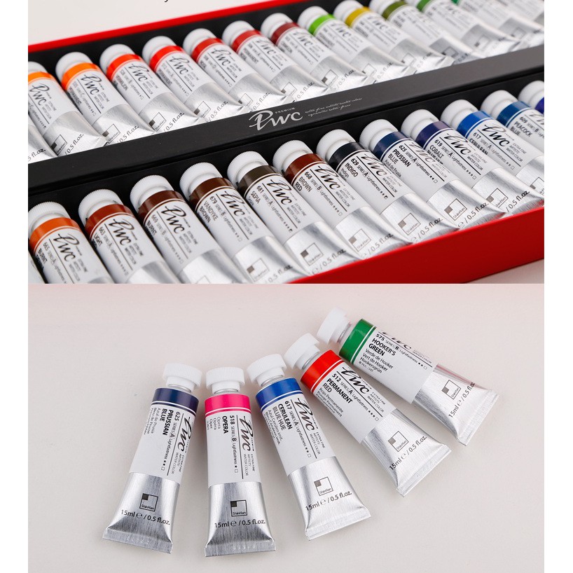 Màu nước ShinHan PWC Extra Fine - Bộ 24/32/33 tuýp 15ml