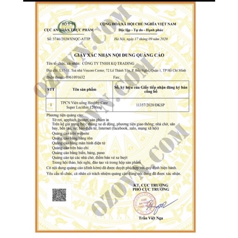 Mầm đậu nành Healthy Care Úc 100viên