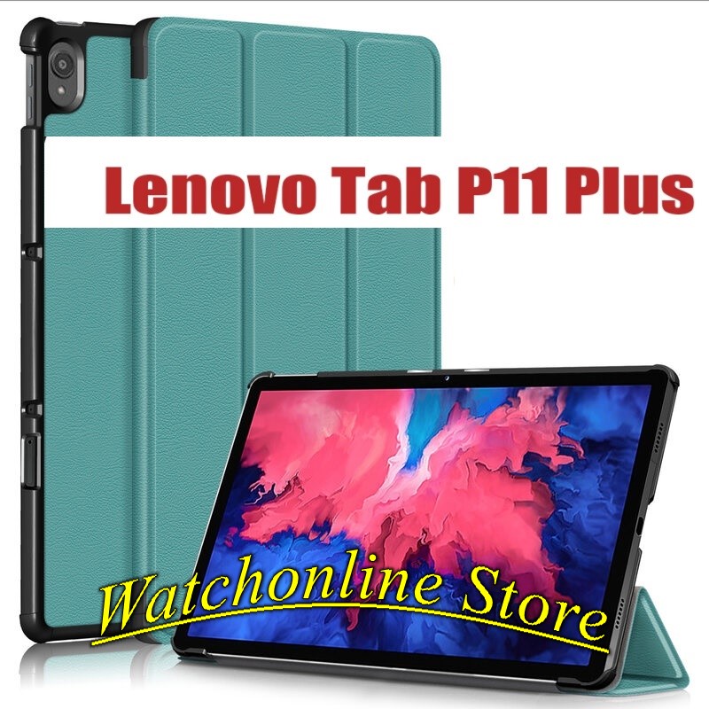 Ốp lưng / Bao da từ tính Lenovo Tab P11 2021/ Lenovo Tab P11 Plus J606F J606F 11inch có chân chống xem phim
