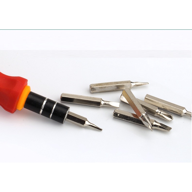 Bộ tua vít đa năng (Vàng) hộp tròn sửa chữa điện thoại, laptop, máy tính...