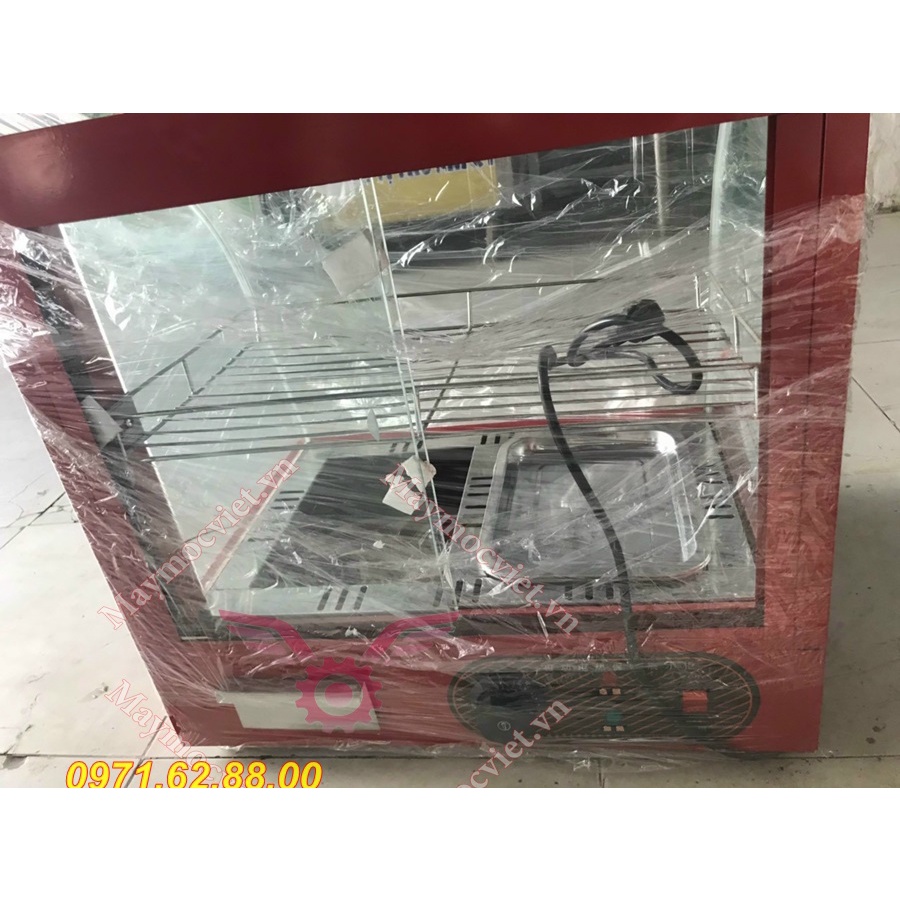 Tủ trưng bày giữ nóng bánh mì, tủ kính bày thực phẩm và giữ nóng