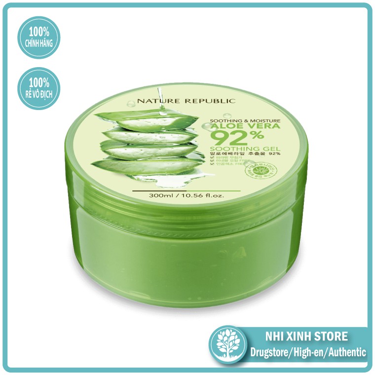 Gel dưỡng đa năng Soothing &amp; Moisture Aloe Vera 92% gel Nature Republic