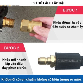 Bộ khớp nối nhanh ren 22mm