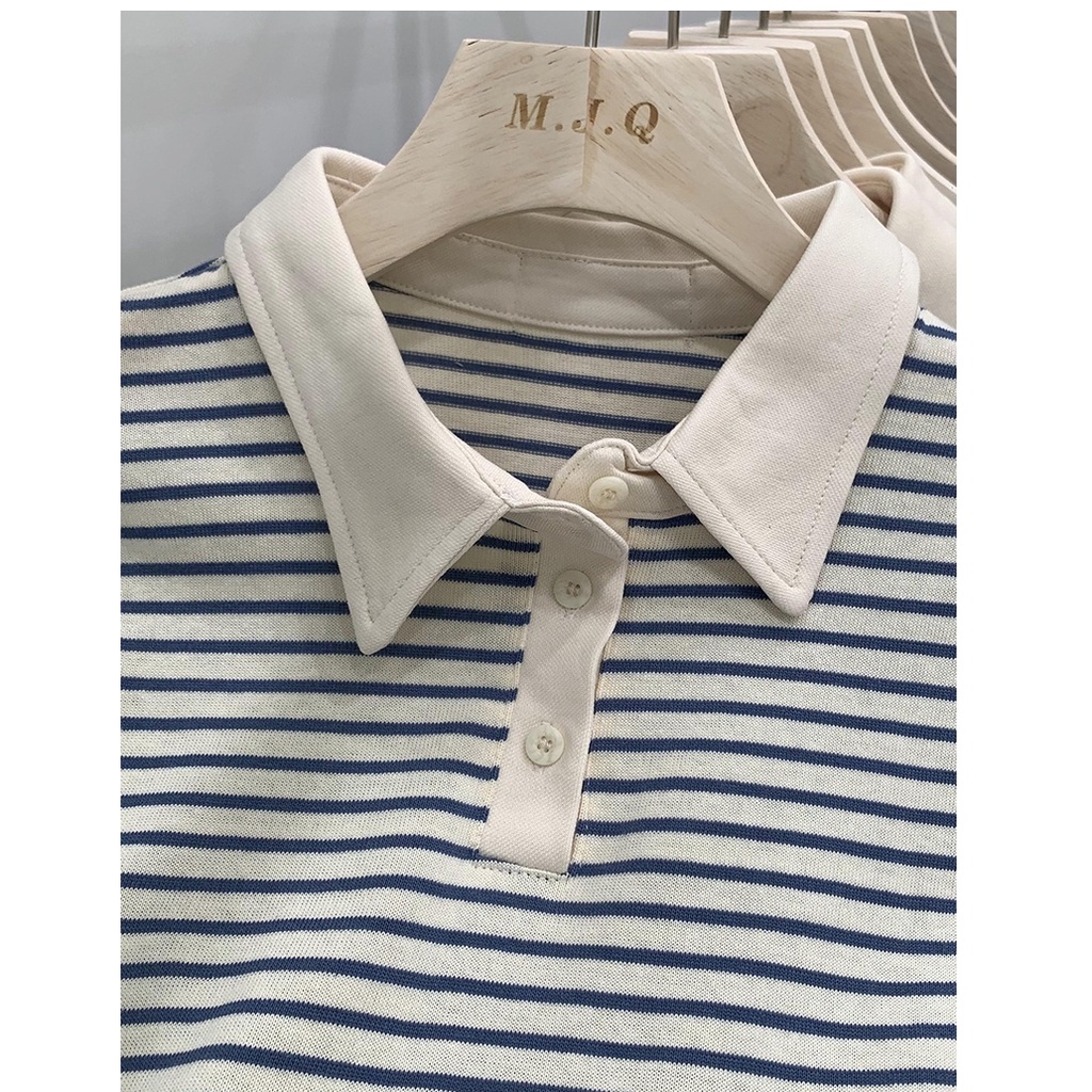 Áo Thun polo Tay Ngắn Họa Tiết Sọc 51898