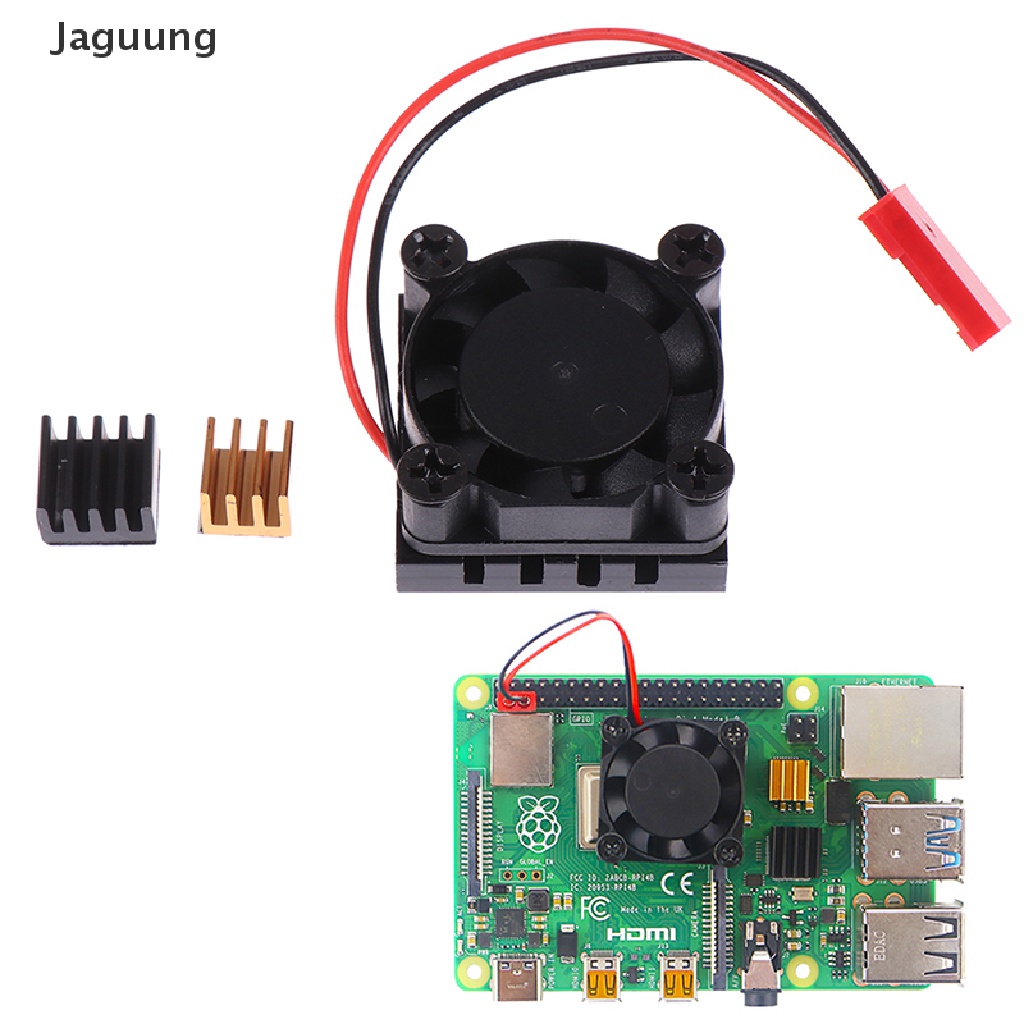 Quạt tản nhiệt bằng nhôm kèm bộ tản nhiệt chuyên dụng cho Raspberry Pi 4B