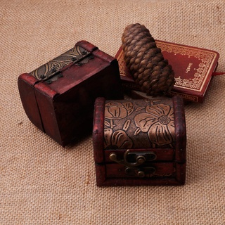 Hộp đựng trang sức bằng gỗ đính ngọc trai phong cách vintage