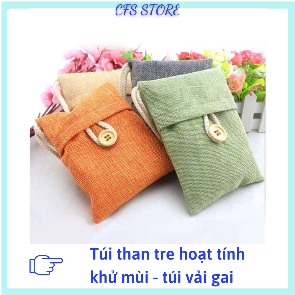 Túi than hoạt tính khử mùi ô tô tinh thể khoáng nano sang trọng tiện dụng