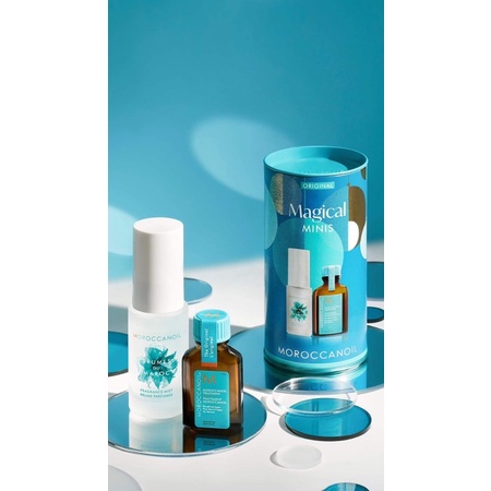 Set dầu dưỡng tóc và mặt nạ tóc Moroccanoil Magical Minis - Moroccanoil Hydrating Superstars