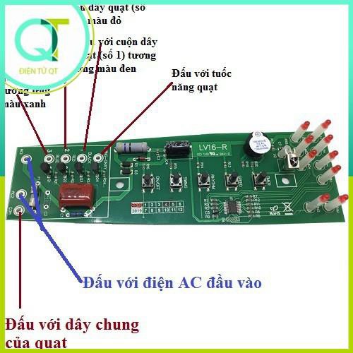 Mạch Quạt Điều Khiển Từ Xa Cho Mitsubishi LV16 RT/RR/RS