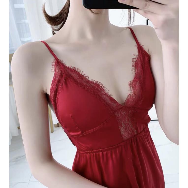 Váy ngủ ren V ngực mã 632