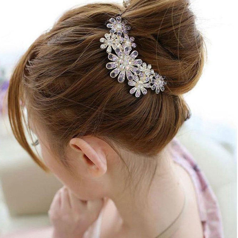 Trâm cài tóc hình hoa sang trọng thời trang cho cô dâu