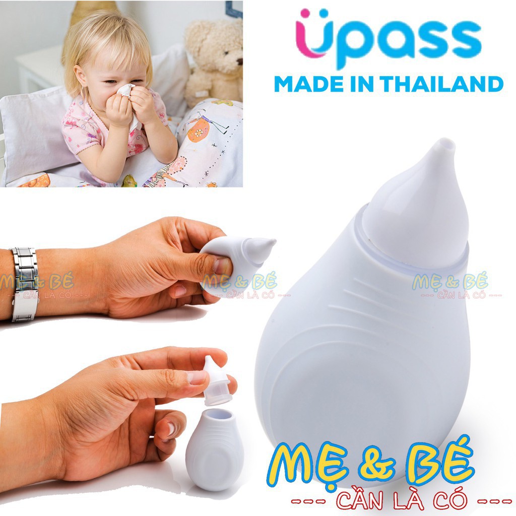 (Made in Thailand) Hút mũi bóp đầu mềm vệ sinh cho bé Upass UP1002NT (MÀU TRẮNG)
