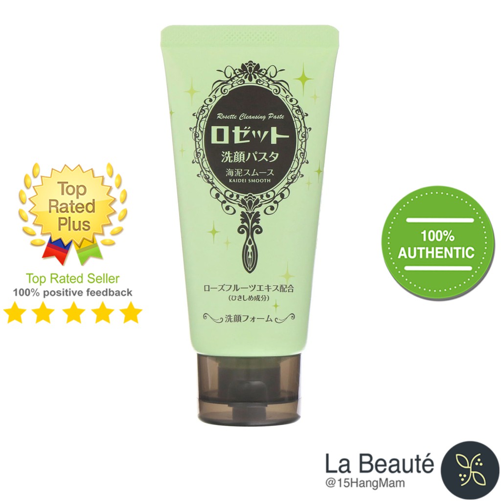 [Chính Hãng] Sữa Rửa Mặt Thu Nhỏ Lỗ Chân Lông - Rosette Face Wash Pasta Sea Clay Smooth 120g