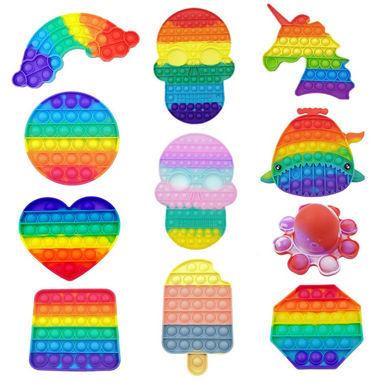 Đồ Chơi Giảm Căng Thẳng Màu Cầu Vồng