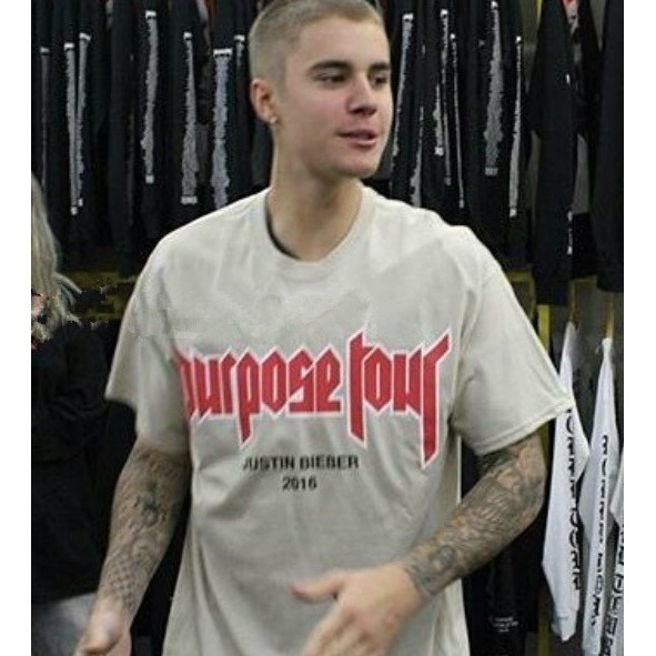 Áo thun theo phong cách Justin Bieber thời trang cho nam