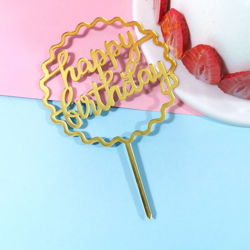 Phụ Kiện Trang Trí Bánh Sinh Nhật Bánh Kem - Combo 10 chiếc Meka Meka tròn sóng