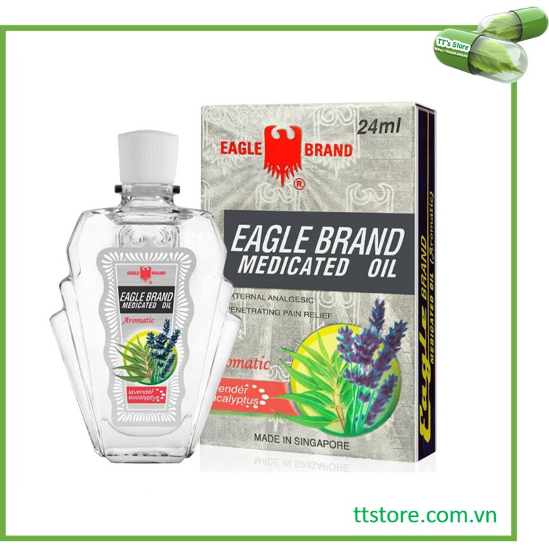 [Date 06.2021] Dầu gió trắng con ó Eagle Brand hai nắp 24ml