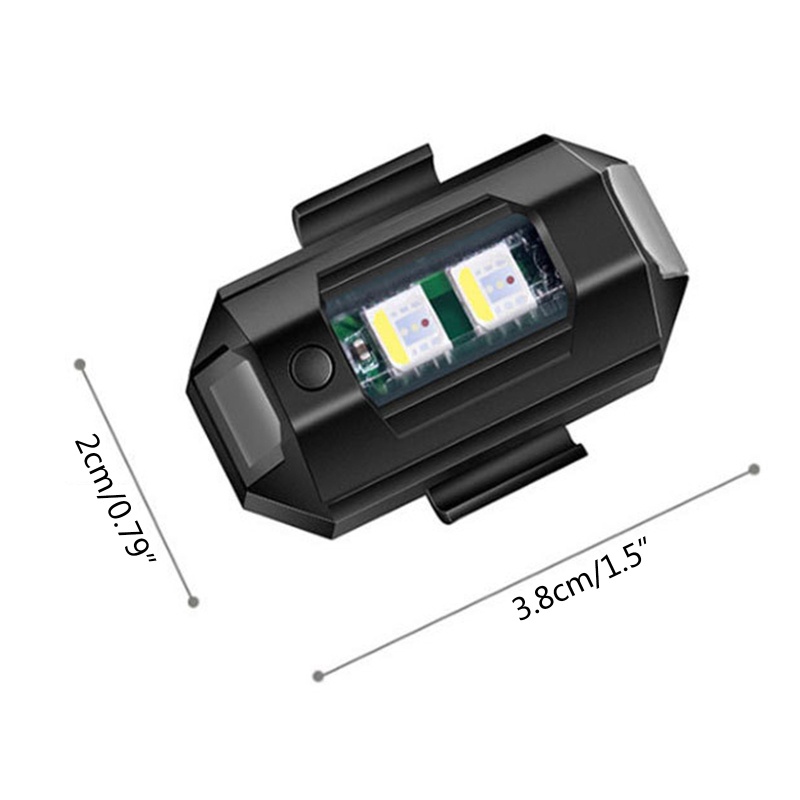 Đèn LED Tín Hiệu Mini Chống Va Chạm Tiện Dụng Cho Xe Máy/ Xe Hơi