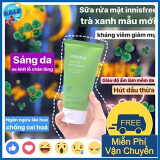 ❤NEW❤ sữa rửa mặt innisfree trà xanh chính hãng